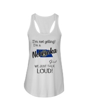 I'm Not Yelling I'm A Nebraska Girl Ladies Flowy Tank tile