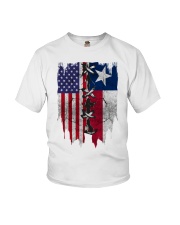 Texas American Flag Youth T-Shirt tile