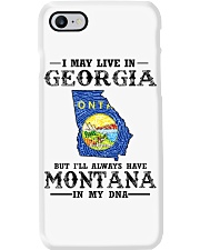 Live In Georgia But Montana In My DNA Phone Case tile