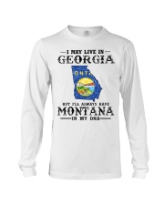 Live In Georgia But Montana In My DNA Long Sleeve Tee tile