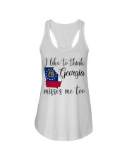 Georgia Misses Me Too Ladies Flowy Tank tile