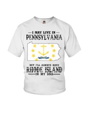 Live In Pennsylvania But Rhode Island In My DNA Youth T-Shirt tile