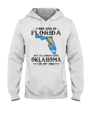 Live In Florida But Oklahoma In My DNA Hooded Sweatshirt tile