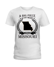 A Big Piece Of My Heart Lives In Missouri Ladies T-Shirt tile