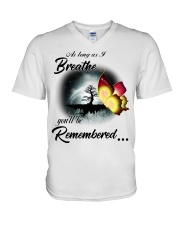 Butterfly You'll Be Rememberd PT0151 V-Neck T-Shirt tile
