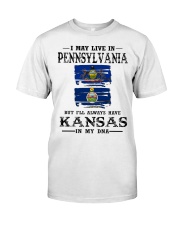 Live Pennsylvania Kansas In My DNA Classic T-Shirt front