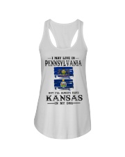 Live Pennsylvania Kansas In My DNA Ladies Flowy Tank tile