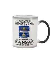 Live Pennsylvania Kansas In My DNA Color Changing Mug tile