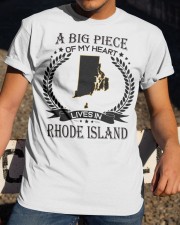 A Big Piece Of My Heart Lives In Rhode Island Classic T-Shirt apparel-classic-tshirt-lifestyle-28