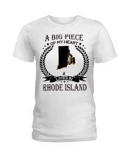 A Big Piece Of My Heart Lives In Rhode Island Ladies T-Shirt tile