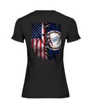 KTLD001 Virginian and American Flag Premium Fit Ladies Tee tile