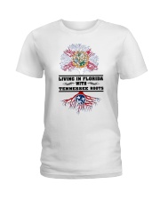 Living In Florida Tennessee Roots Ladies T-Shirt tile