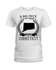 A Big Piece Of My Heart Lives In Connecticut Ladies T-Shirt tile