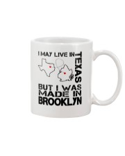 Live In Texas But Made In Brooklyn Mug tile
