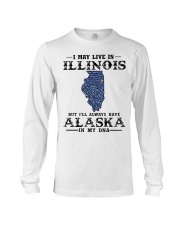 Live In Illinois But Alaska In My DNA Long Sleeve Tee tile