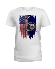 Kentucky American Flag Ladies T-Shirt tile