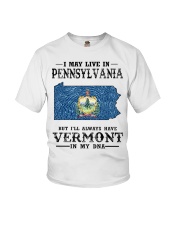 Live In Pennsylvania But Vermont In My DNA Youth T-Shirt tile