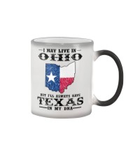 Live In Ohio But Texas In My DNA Color Changing Mug tile