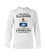 Live Illinois Louisiana In My DNA Long Sleeve Tee tile