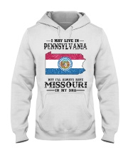 Live In Pennsylvania But Missouri In My DNA Hooded Sweatshirt tile