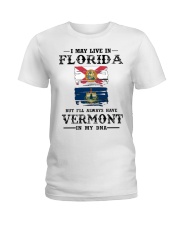 Live Florida Vermont In My DNA Ladies T-Shirt tile