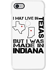 Live In Texas But Made In Indiana Phone Case tile