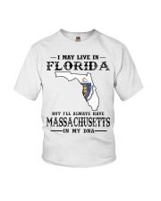 Live In Florida But Massachusetts In My DNA Youth T-Shirt tile