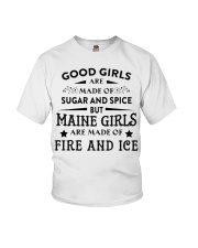 Maine Girls Are Made Of Fire And Ice Youth T-Shirt tile