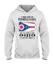 Live In Pennsylvania But Ohio In My DNA Hooded Sweatshirt tile
