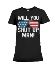 Will You Shut Up Man - Biden-Harris 2020 Premium Fit Ladies Tee thumbnail