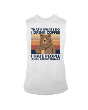 Bear Camping Thats What I Do I Drink Coffee Sleeveless Tee tile