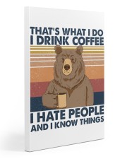 Bear Camping Thats What I Do I Drink Coffee Gallery Wrapped Canvas Prints tile