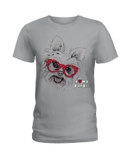 Love Yorkies Ladies T-Shirt front