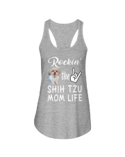 ROCKIN' THE SHIHTZU MOM LIFE Ladies Flowy Tank front