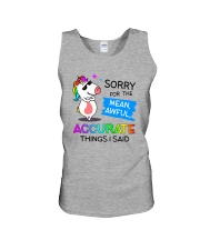 Unicorn Sorry 0410 Unisex Tank thumbnail