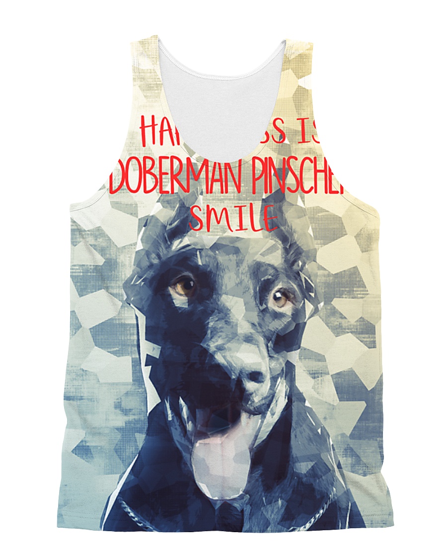 Doberman Pinscher Smile 1506 All-over Unisex Tank