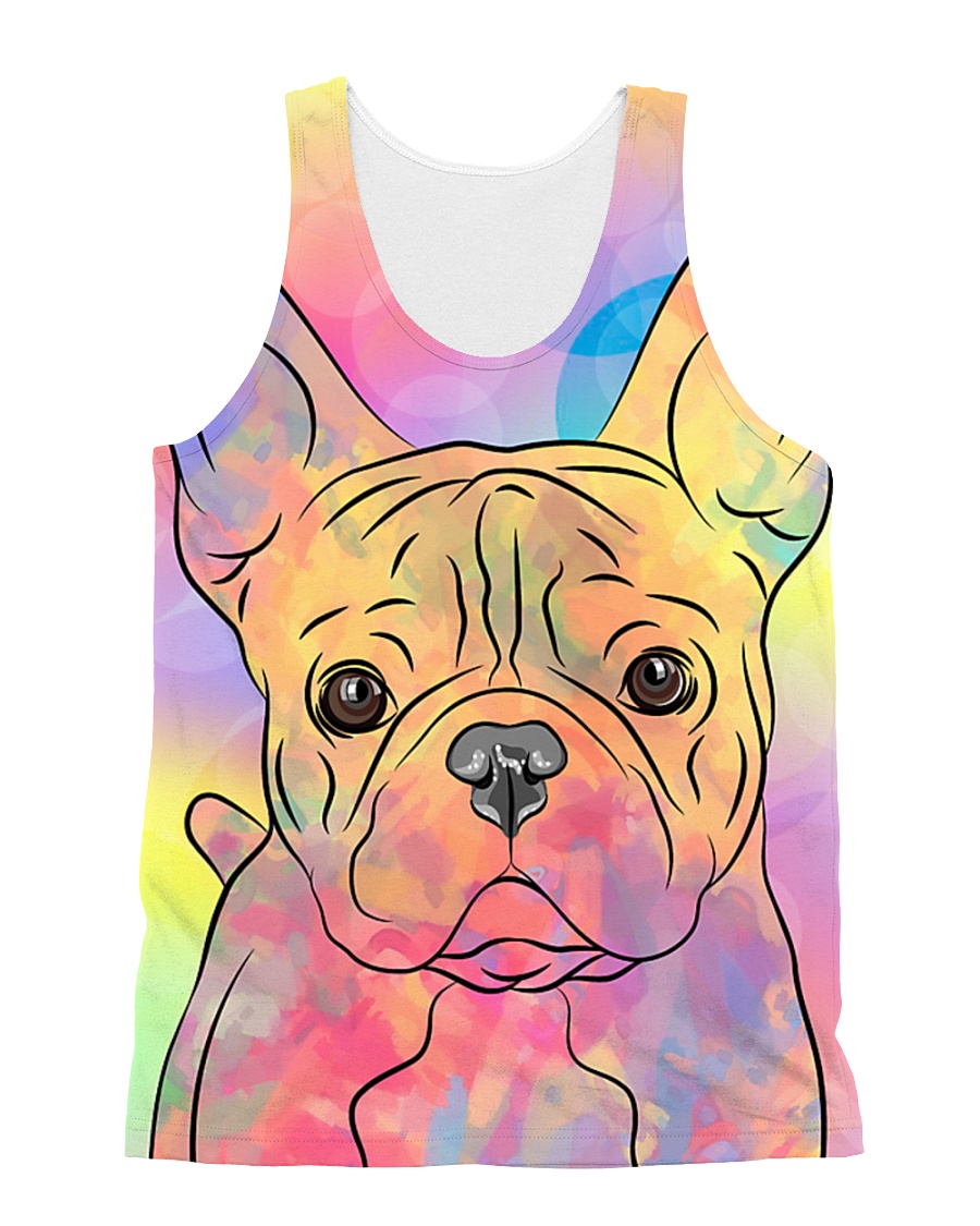 French Bulldog Color Summer All-over Unisex Tank