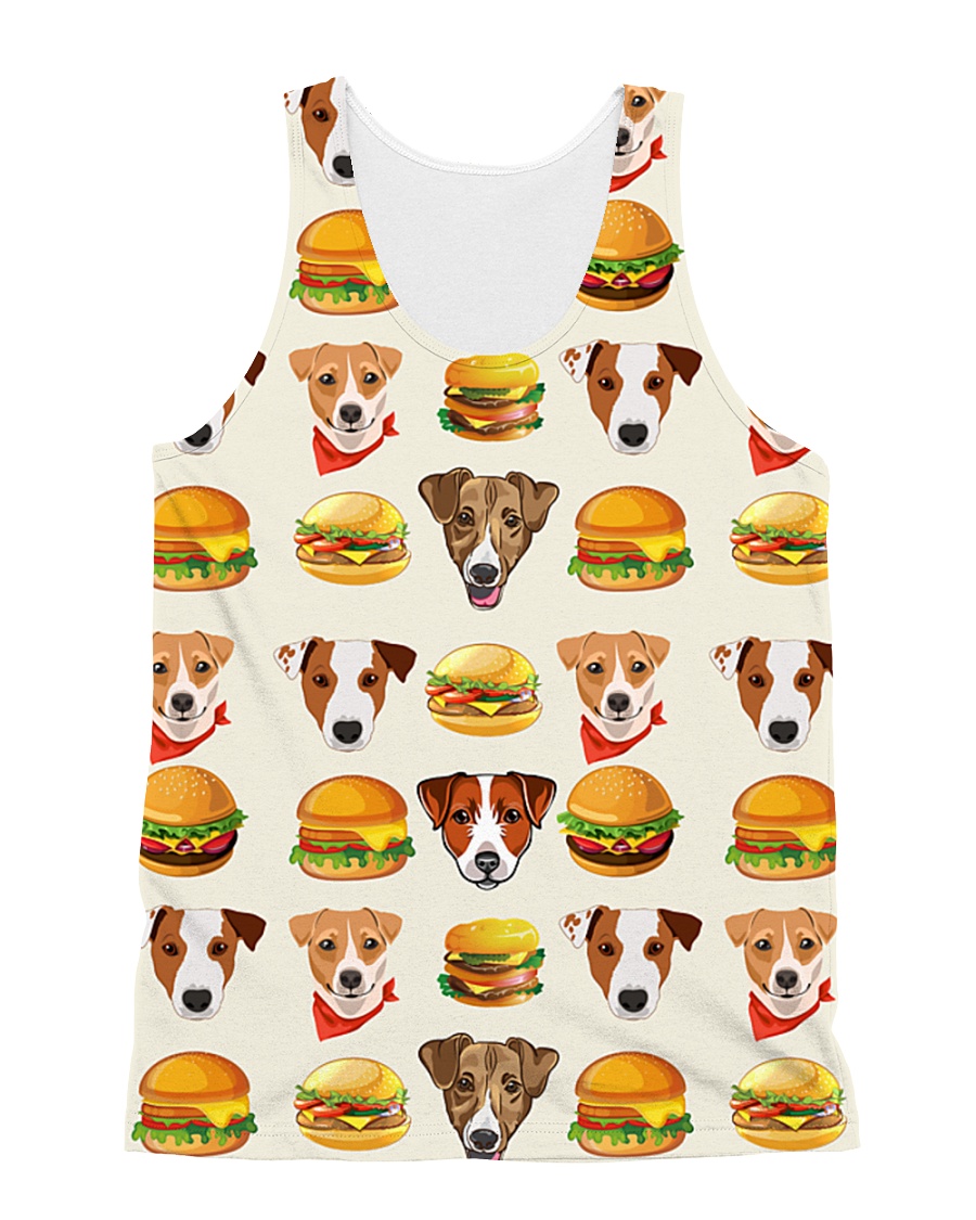 Jack Russell Terrier hamburger 1406L All-over Unisex Tank