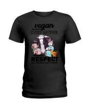 Vegan - Every mother deserves respect 2106P Ladies T-Shirt thumbnail