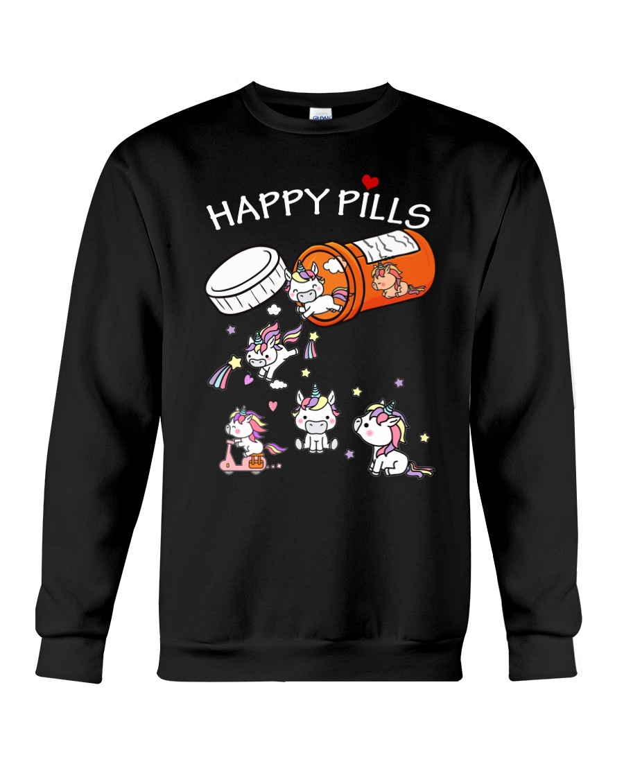 Unicorn Happy Pills Crewneck Sweatshirt