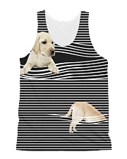 Labrador Retriever Striped All-over Unisex Tank front