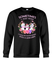 Unicorn transformed 111 Crewneck Sweatshirt thumbnail