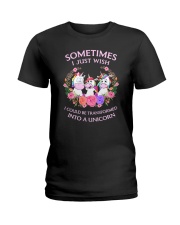Unicorn transformed 111 Ladies T-Shirt thumbnail