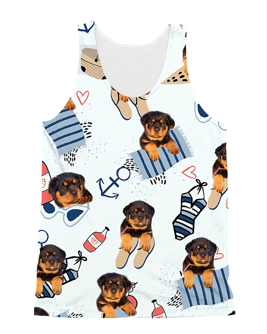Rottweiler Summer Pattern 1406 All-over Unisex Tank