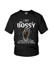 Black Cat Not Bossy 2106 Youth T-Shirt thumbnail