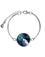 Wolf Moon with Butterfly 1506 Metallic Circle Bracelet thumbnail