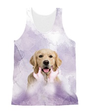 Golden Retriever Hold 1406 All-over Unisex Tank front