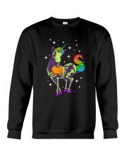 Unicorn Skeleton halloween 0108 Crewneck Sweatshirt thumbnail