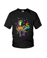 Unicorn Skeleton halloween 0108 Youth T-Shirt thumbnail