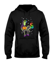 Unicorn Skeleton halloween 0108 Hooded Sweatshirt thumbnail